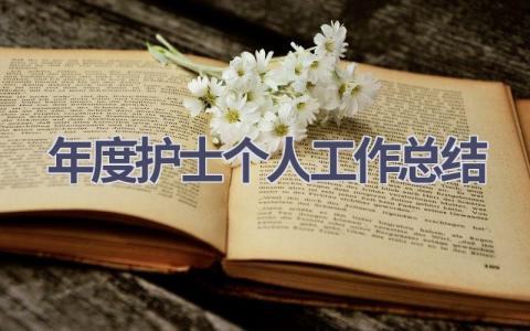 年度护士个人工作总结12篇范文