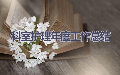 科室护理年度工作总结17篇范文