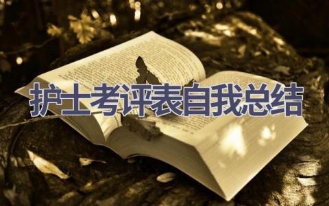 护士考评表自我总结18篇范文