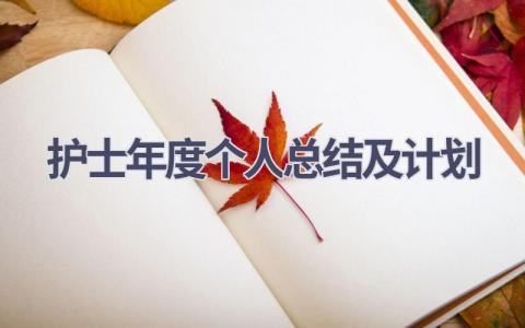 护士年度个人总结及计划14篇范文